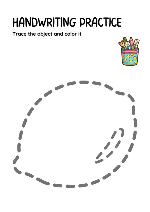 Trace & Color — Worksheet 2, page 4