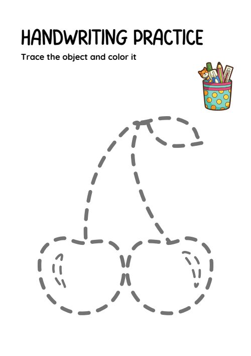 Trace & Color — Worksheet 2, page 5