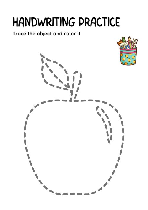 Trace & Color — Worksheet 2, page 6