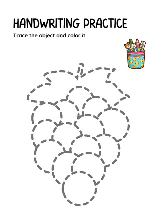 Trace & Color — Worksheet 2