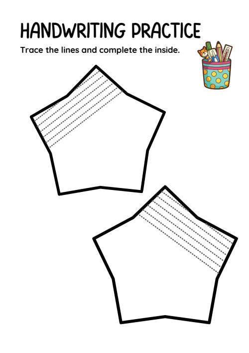 Tracing Lines — Worksheet 1, page 2