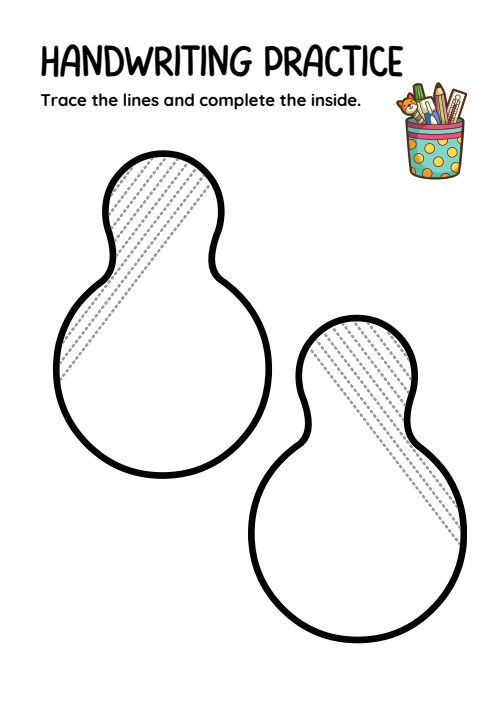 Tracing Lines — Worksheet 1, page 3