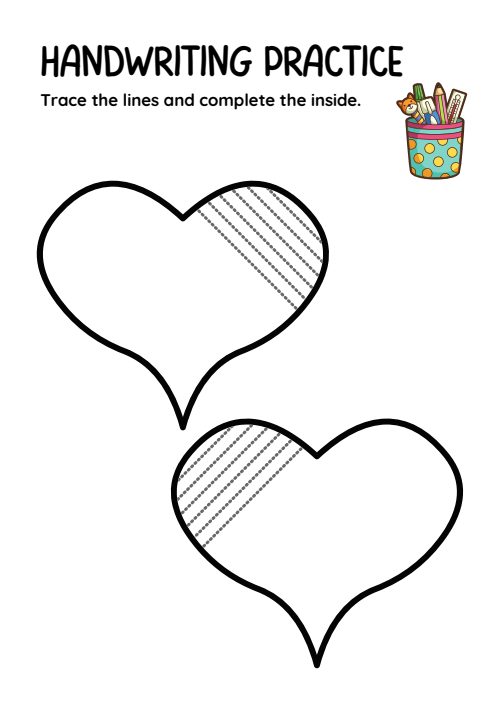 Tracing Lines — Worksheet 1, page 4
