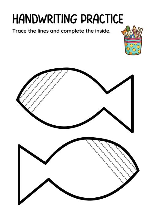 Tracing Lines — Worksheet 1, page 5