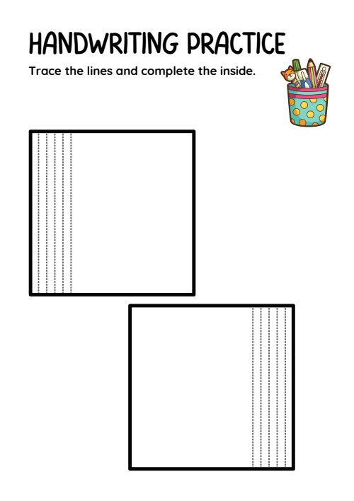 Tracing Lines — Worksheet 1
