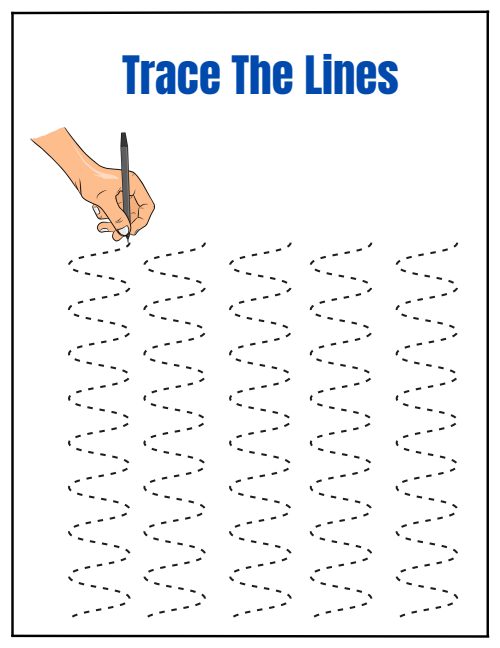 Tracing Lines — Worksheet 2, page 3