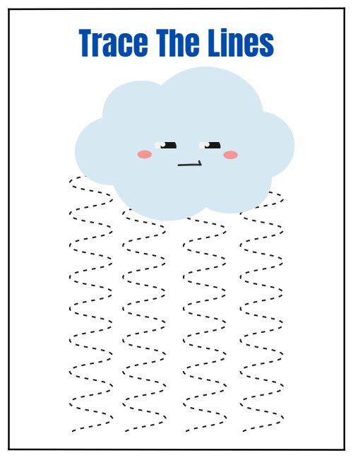 Tracing Lines — Worksheet 3, page 4