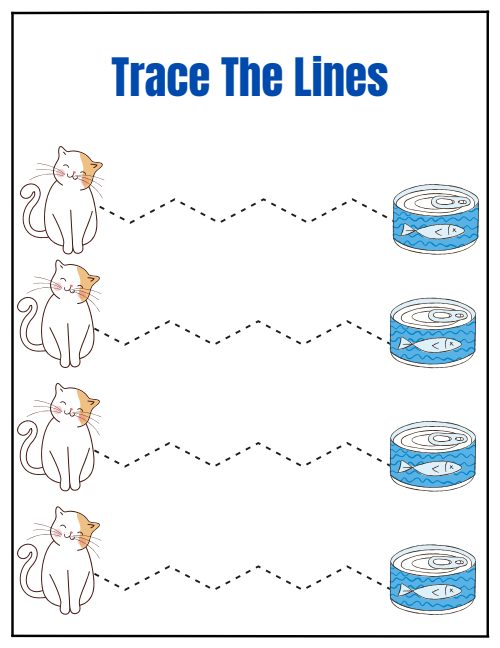 Tracing Lines — Worksheet 4, page 2