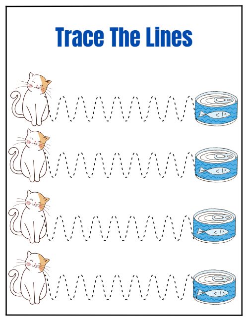Tracing Lines — Worksheet 4, page 5