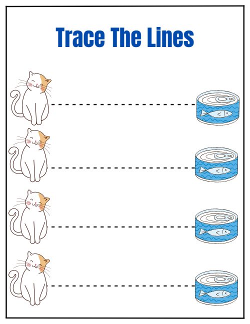 Tracing Lines — Worksheet 4