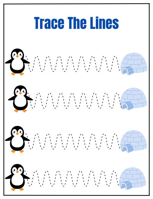 Tracing Lines — Worksheet 5, page 5