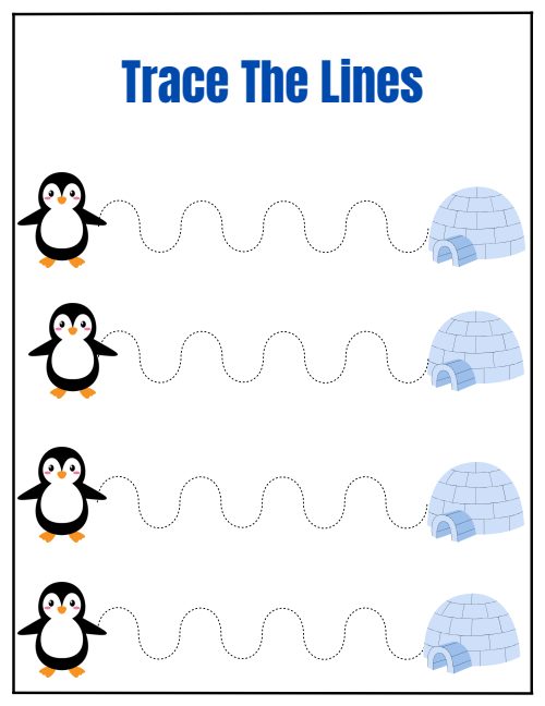 Tracing Lines — Worksheet 5, page 6