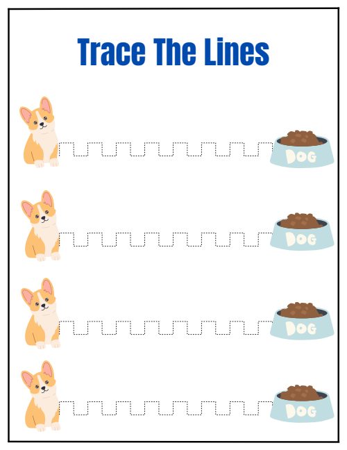 Tracing Lines — Worksheet 6, page 3