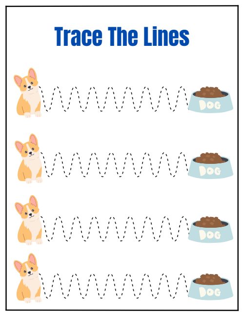 Tracing Lines — Worksheet 6, page 5