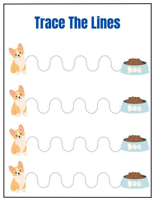 Tracing Lines — Worksheet 6, page 6