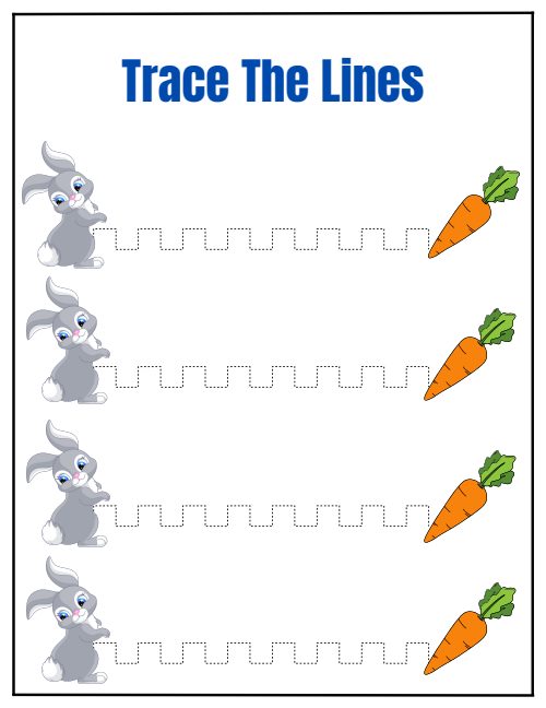 Tracing Lines — Worksheet 7, page 3