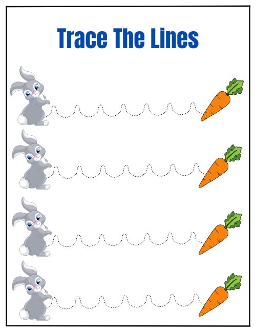 Tracing Lines — Worksheet 7, page 4