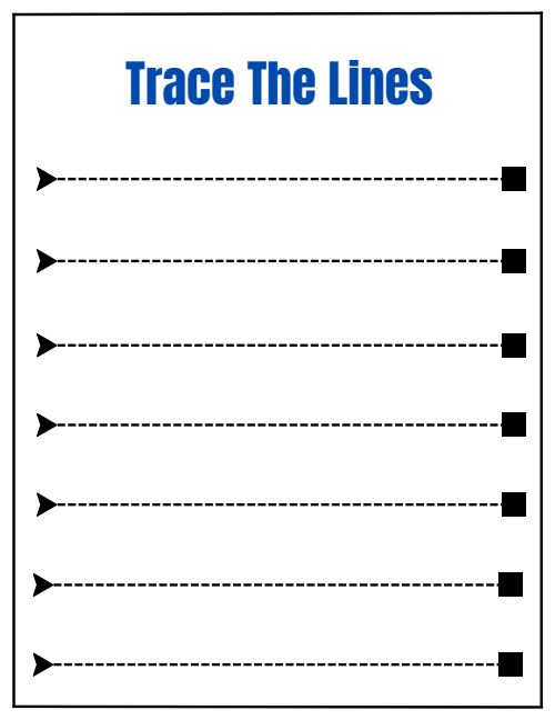 Tracing Lines — Worksheet 8