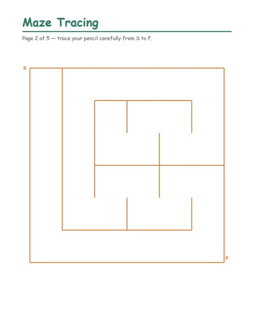 Maze Tracing, page 2