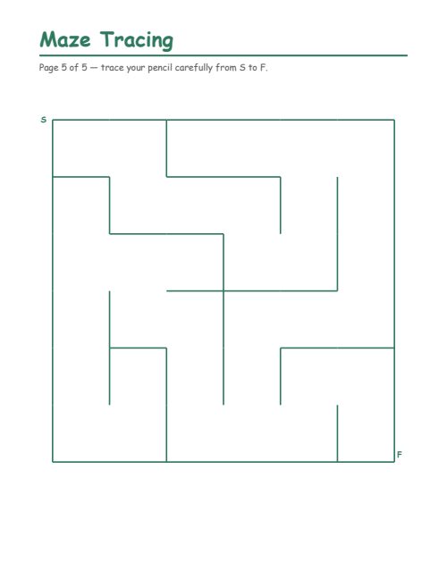 Maze Tracing, page 5